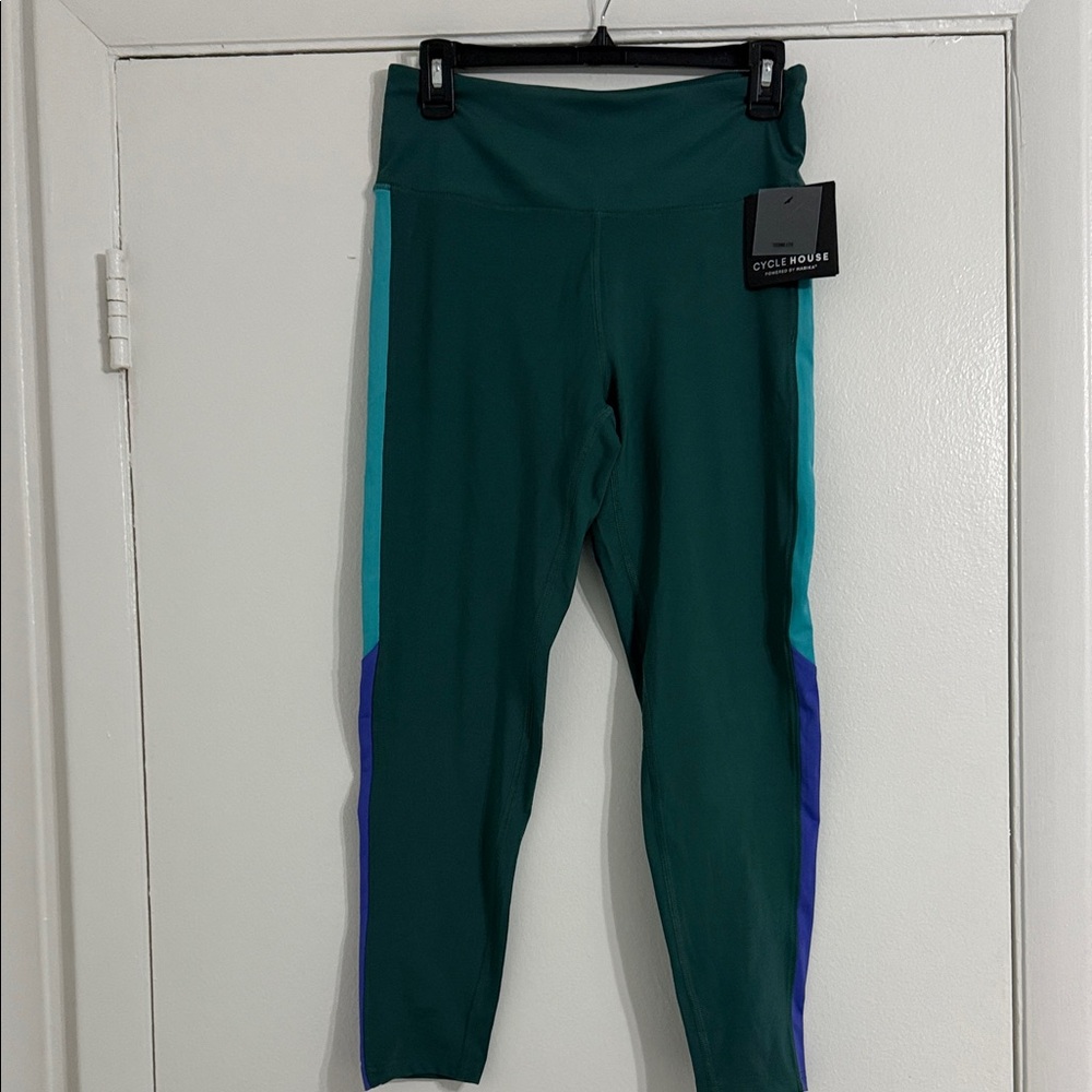 Marika Teal and Aqua Leggings